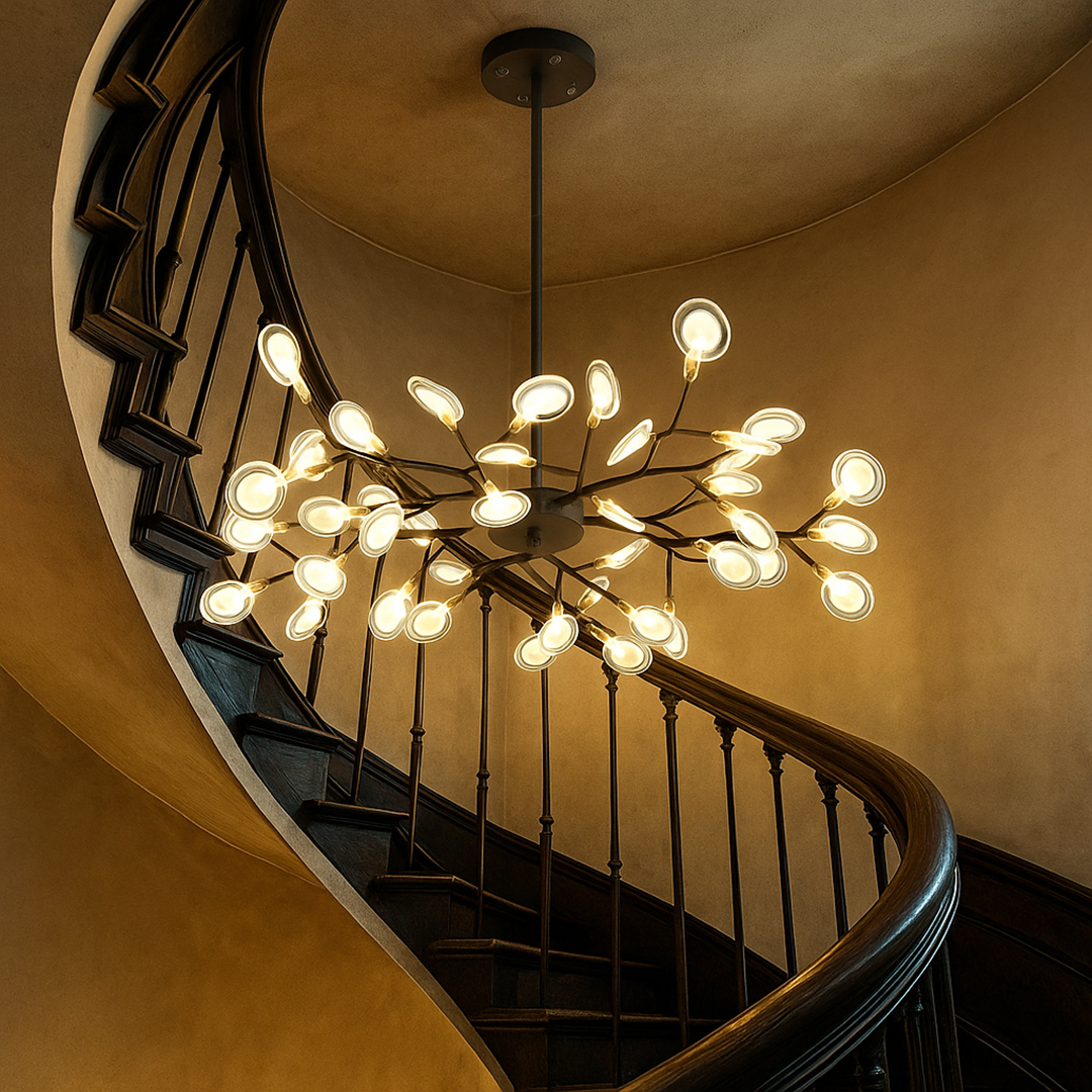 Forgrenet Akryl LED Lysekrone I Moderne Luksusstil