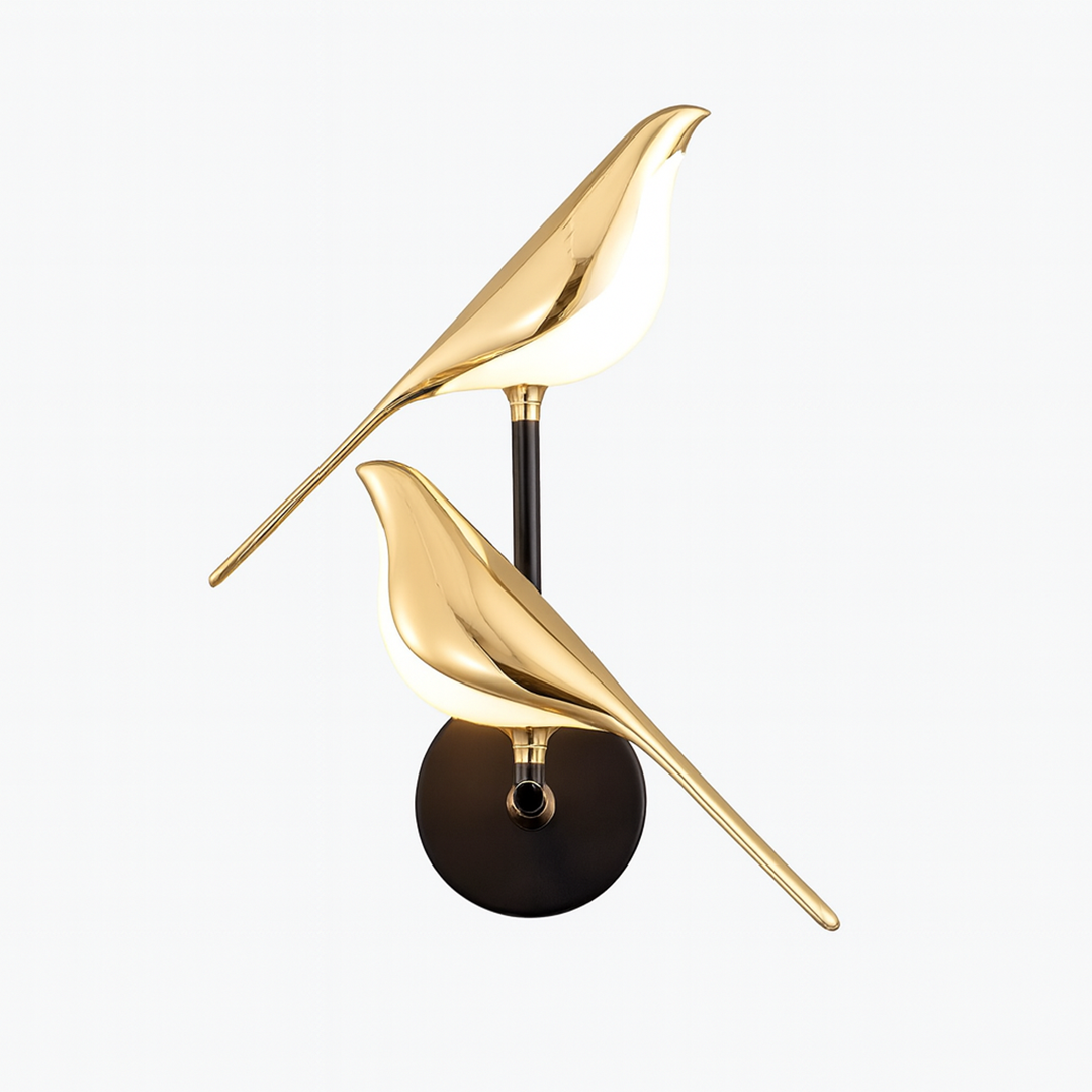 Dekorativ LED Væglampe Med Fuglemotiv