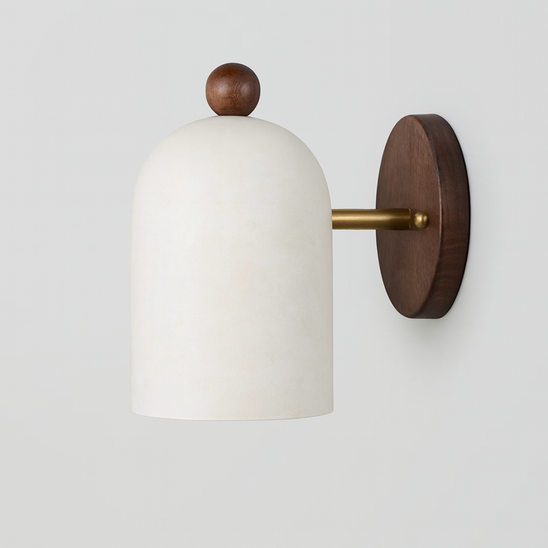 Træ LED Væglampe I Skandinavisk Design