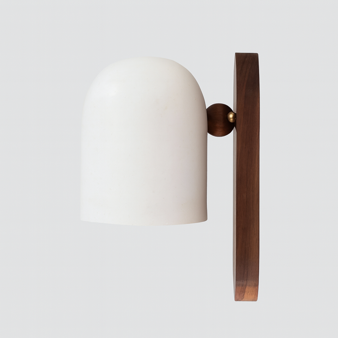 Træ LED Væglampe I Skandinavisk Design