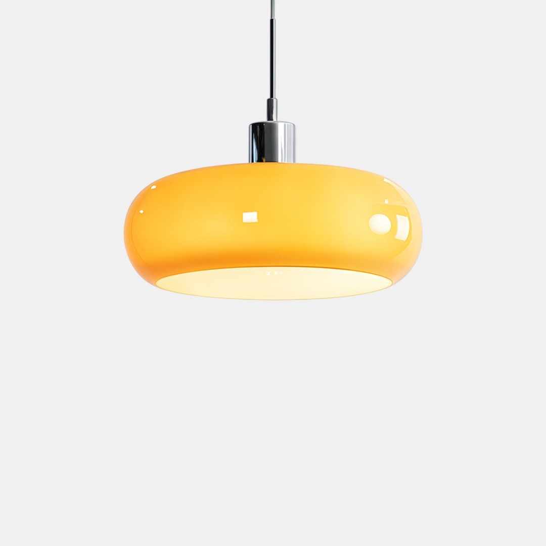 Glaspendel – Bauhaus-design med metalophæng