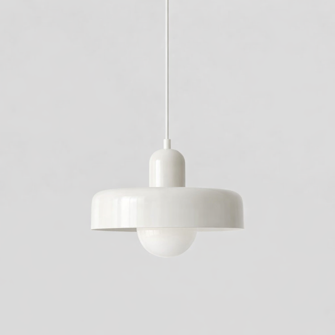 Glaspendel – Bauhaus-stil med rund skærm og justerbar ledning