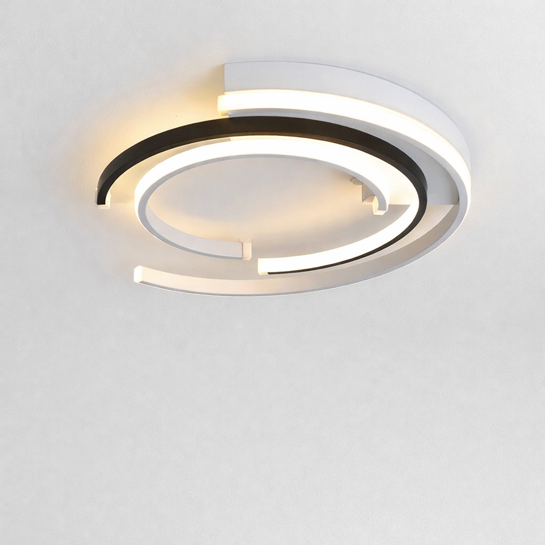 Cirkulær LED loftlampe – moderne integreret design