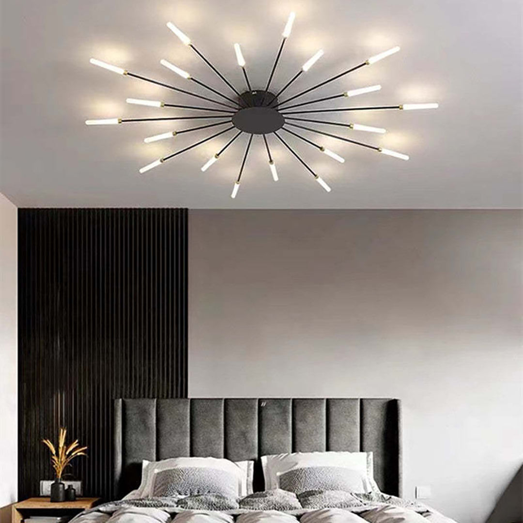 LED loftlampe – moderne stjerneformet lysdesign