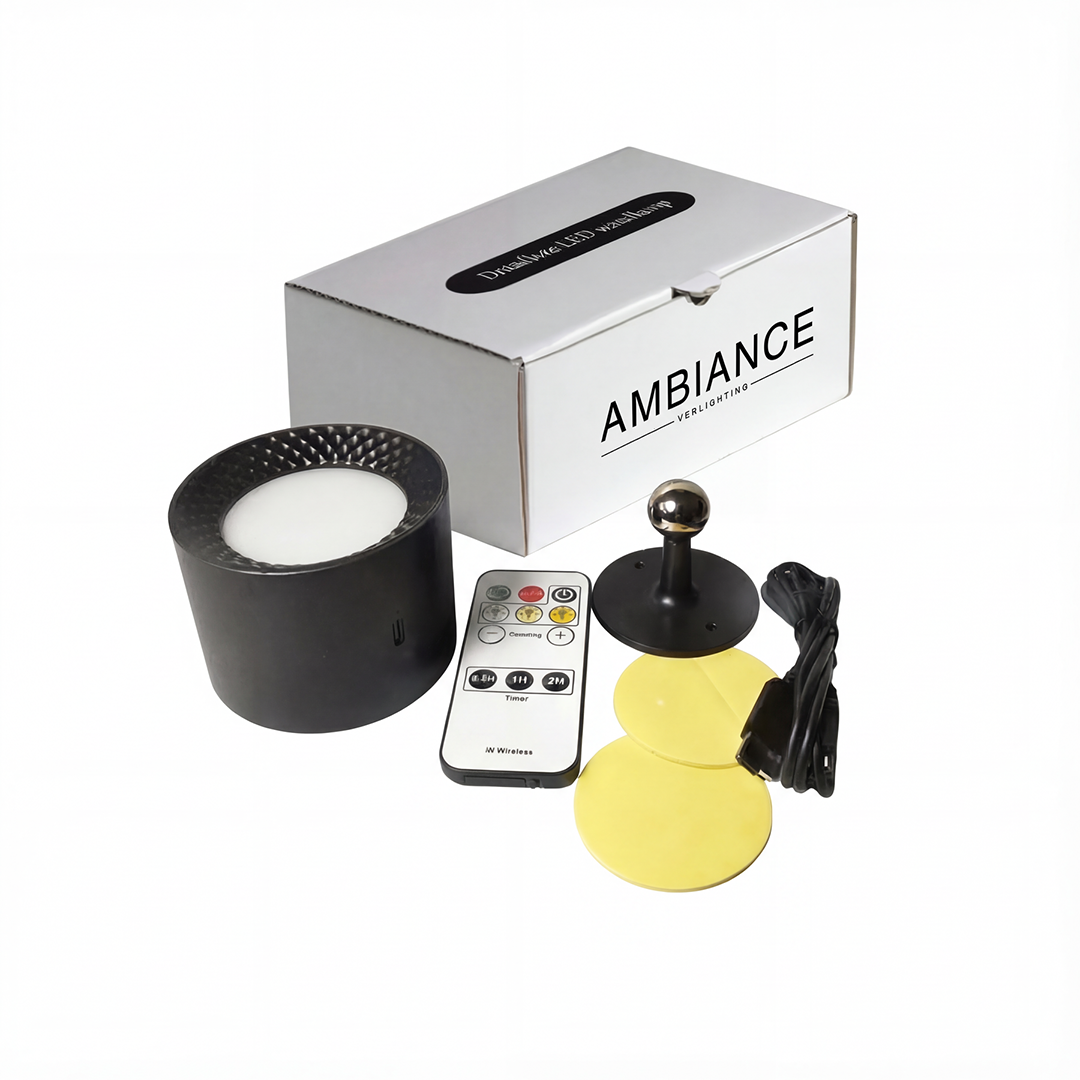 Trådløs LED væglampe – justerbar lysstyrke og farvetemperatur