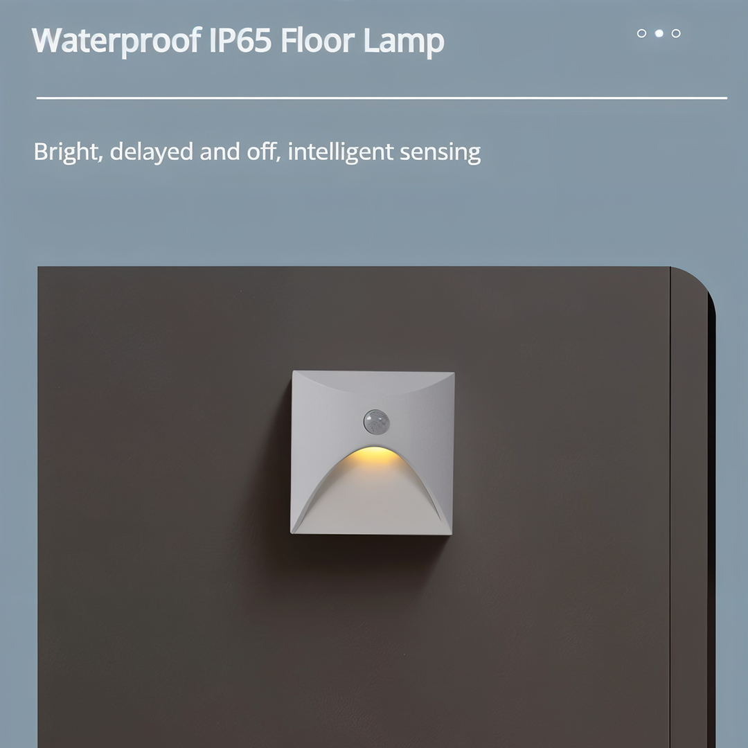 Aluminium LED væglampe til trappe – bevægelsessensor og IP65