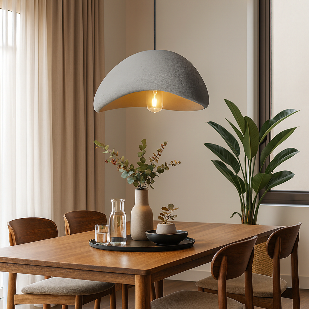 Japansk Kokon Pendellampe I Zen Minimalistisk Design