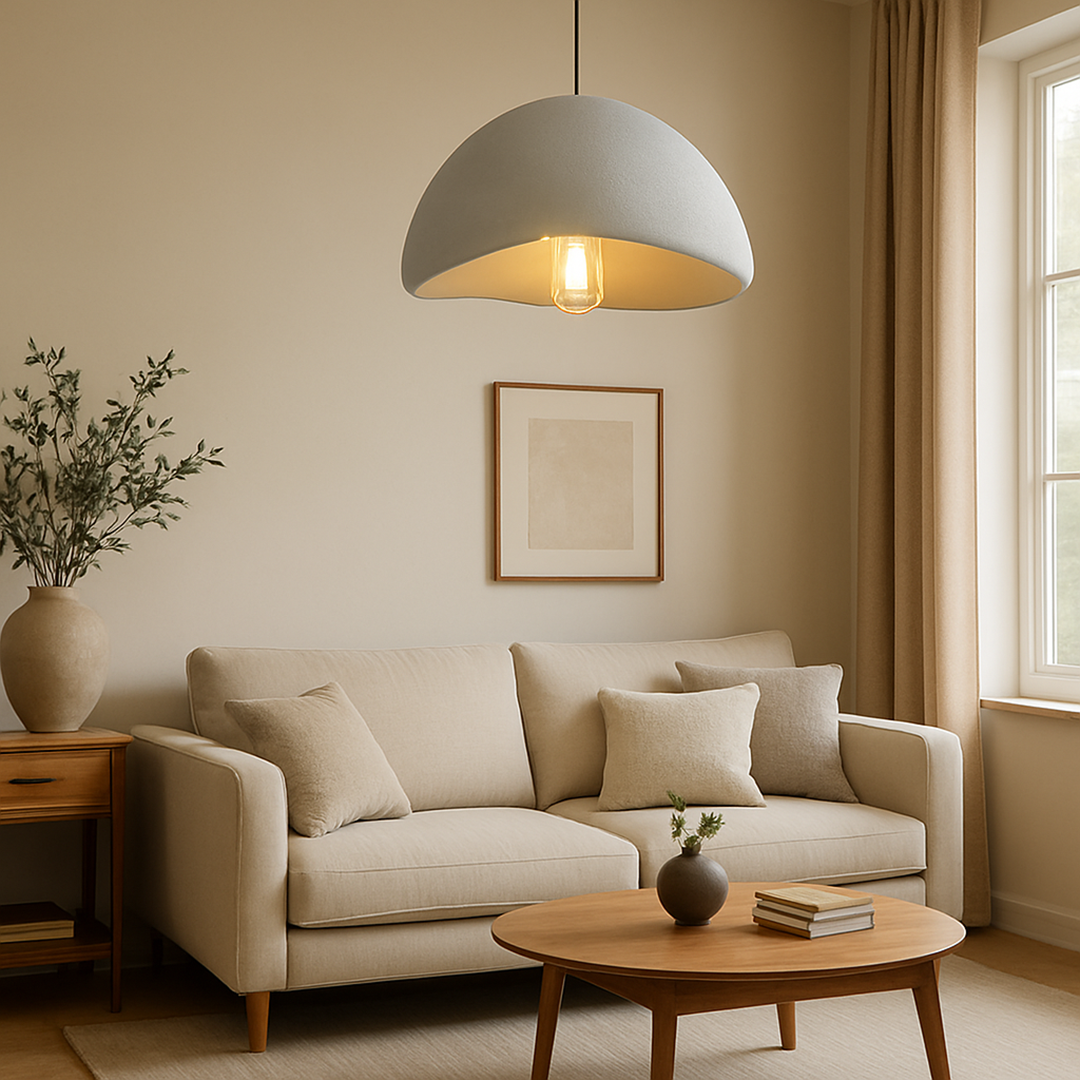 Japansk Kokon Pendellampe I Zen Minimalistisk Design