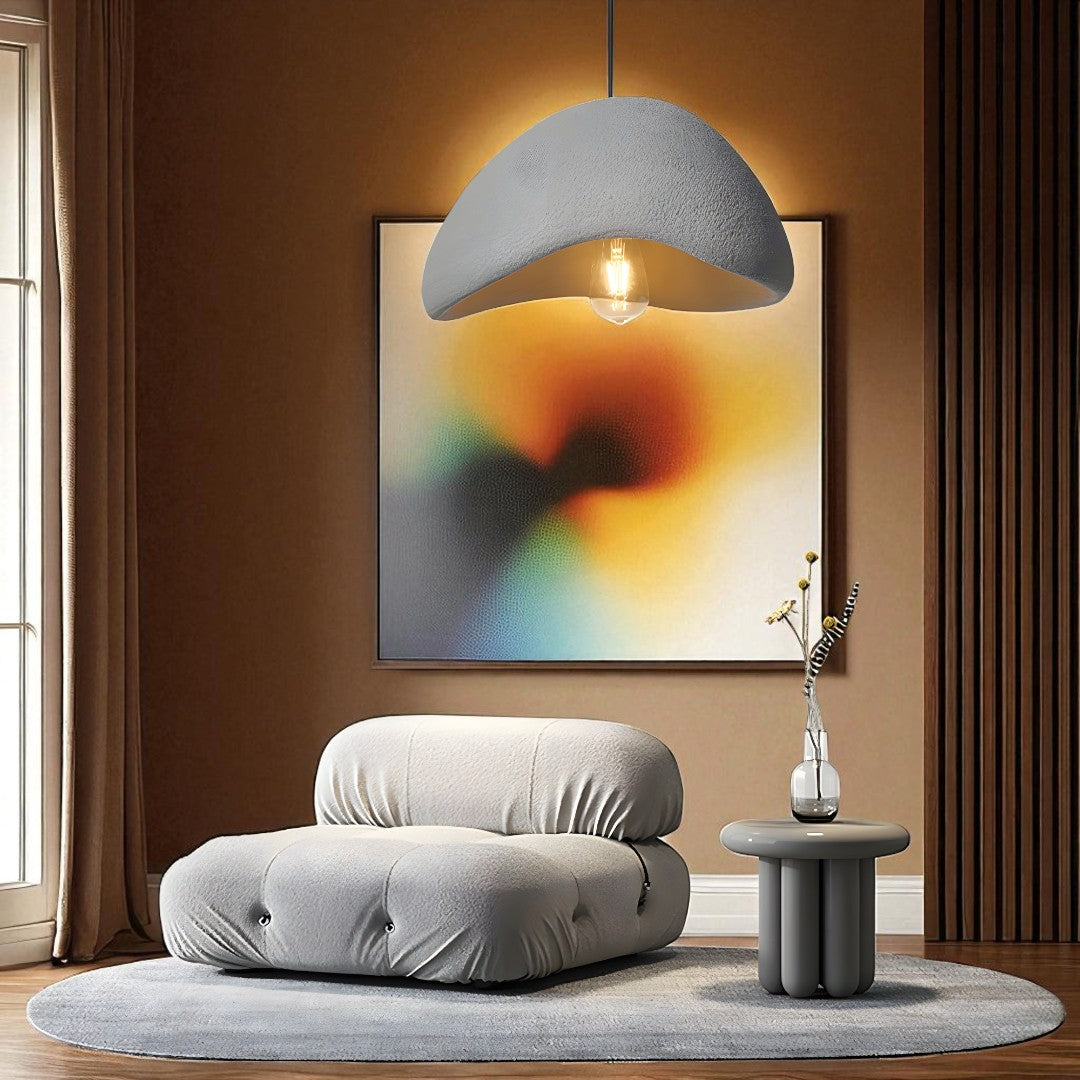 Japansk Kokon Pendellampe I Zen Minimalistisk Design