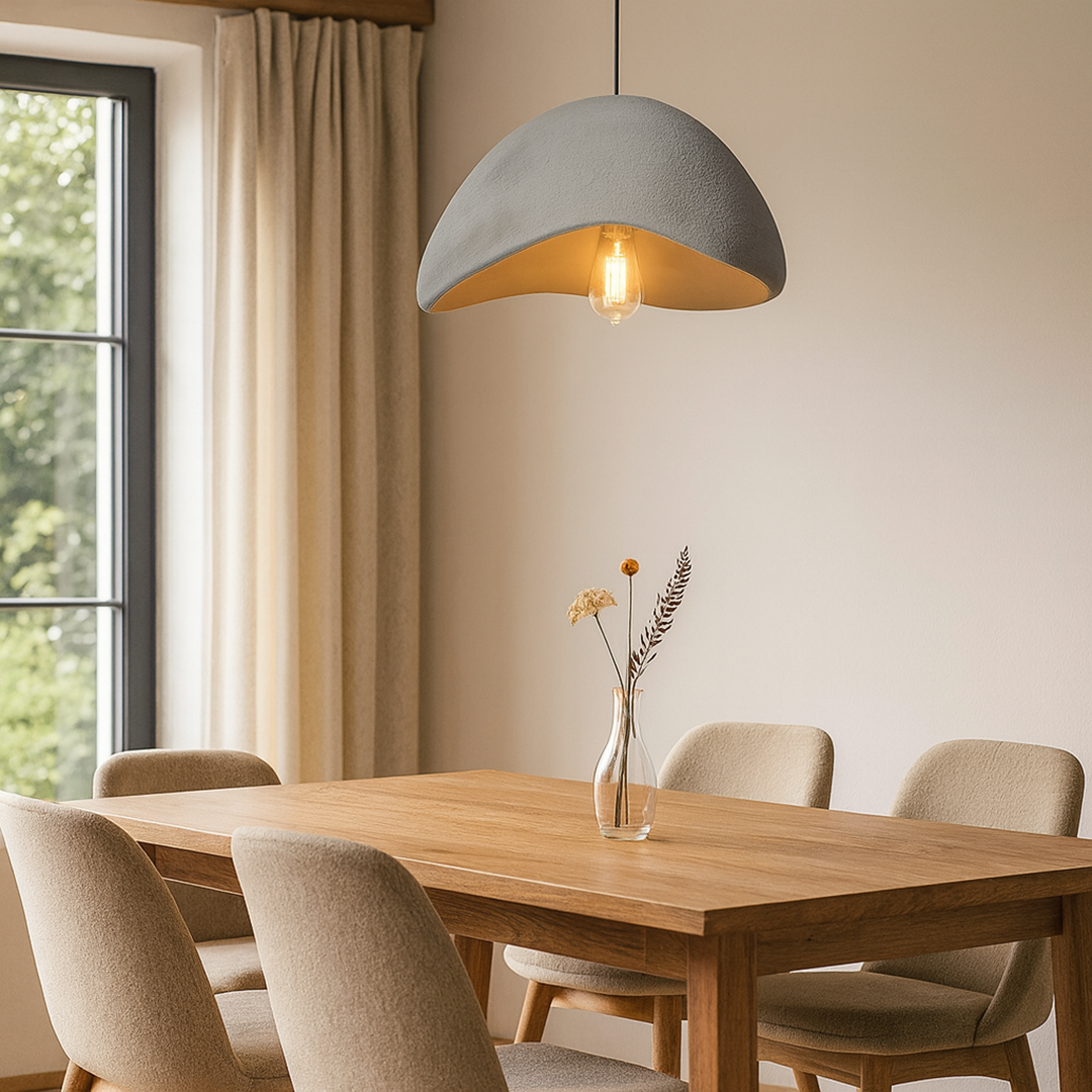 Japansk Kokon Pendellampe I Zen Minimalistisk Design