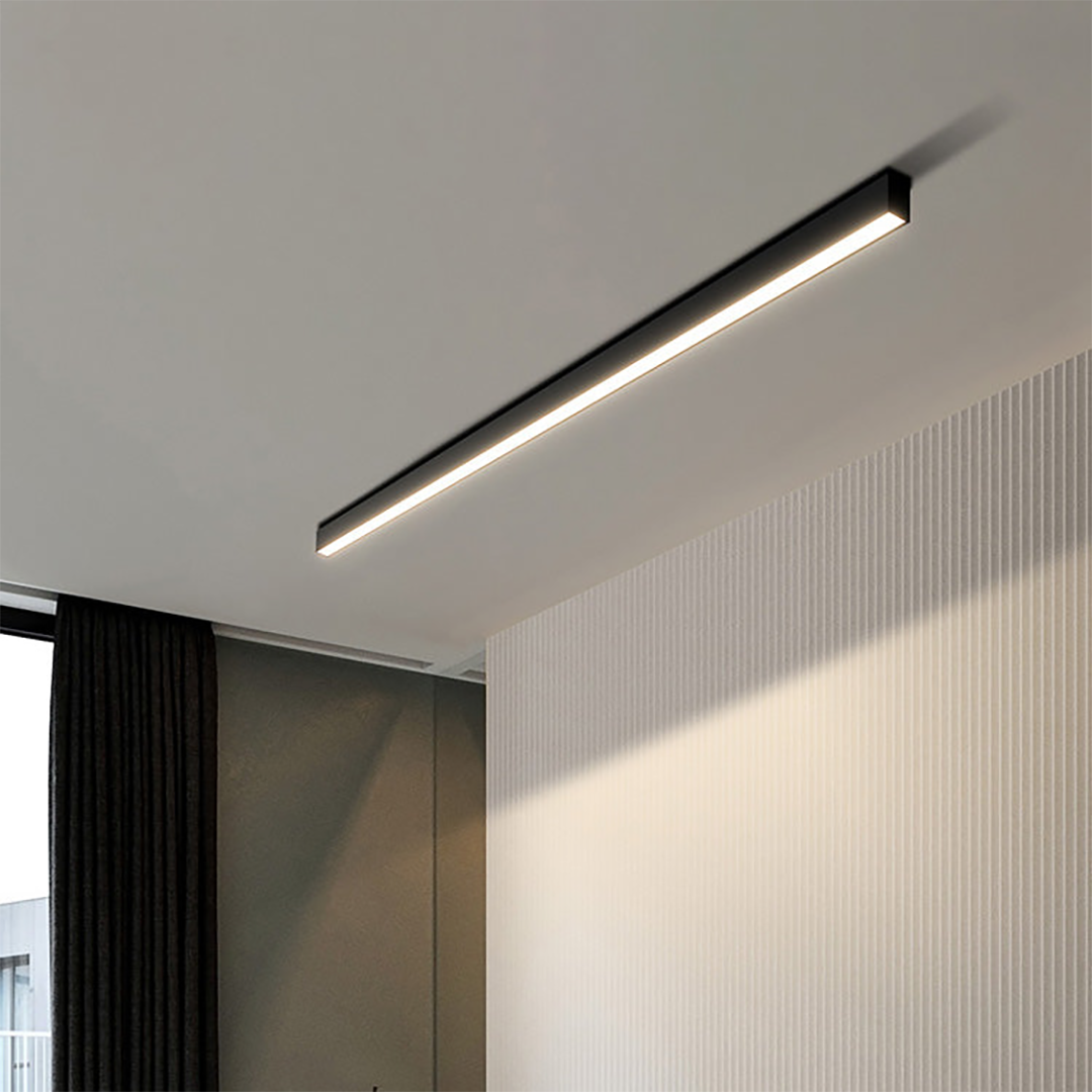 Lineær LED loftlampe – minimalistisk integreret design