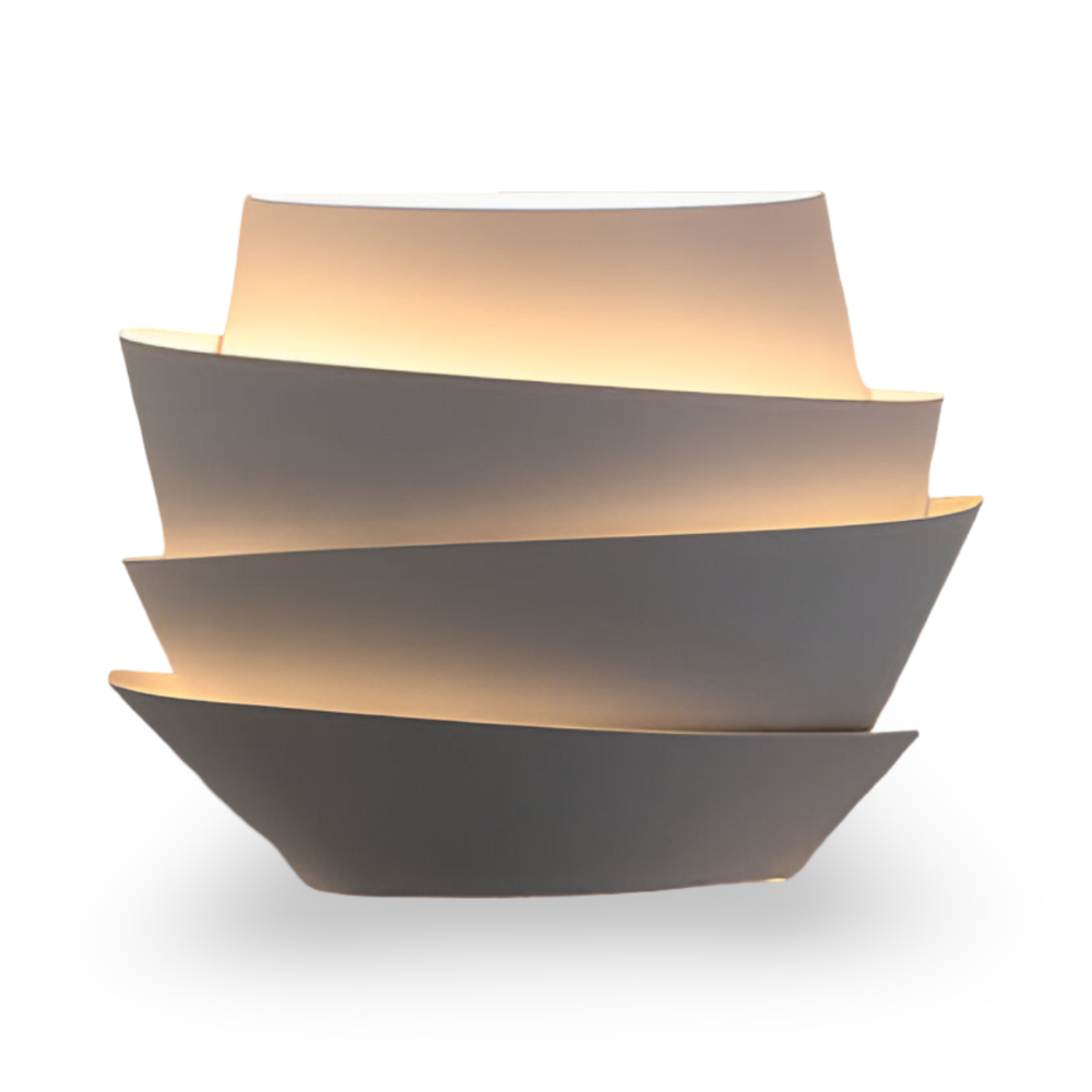 LED væglampe i jern – skandinavisk lagdelt design med dobbelt lys