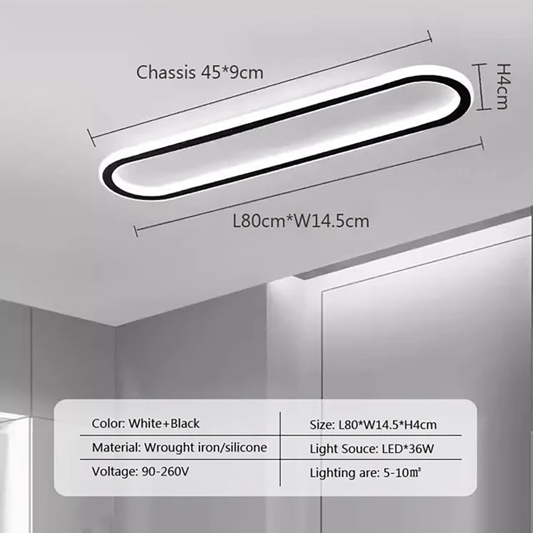 LED flush mount loftlampe – moderne luksusdesign