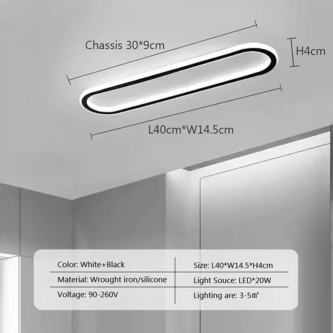 LED flush mount loftlampe – moderne luksusdesign