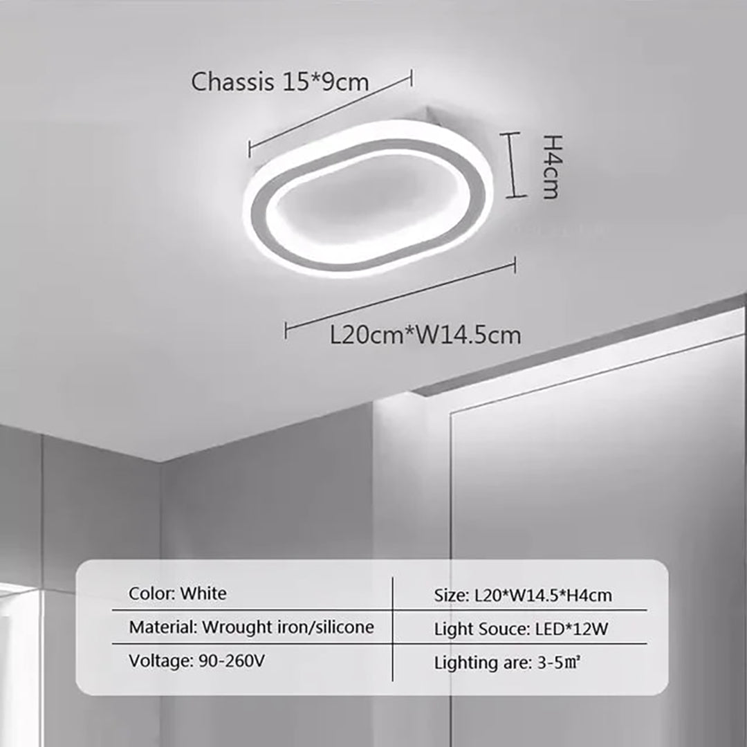 LED flush mount loftlampe – moderne luksusdesign