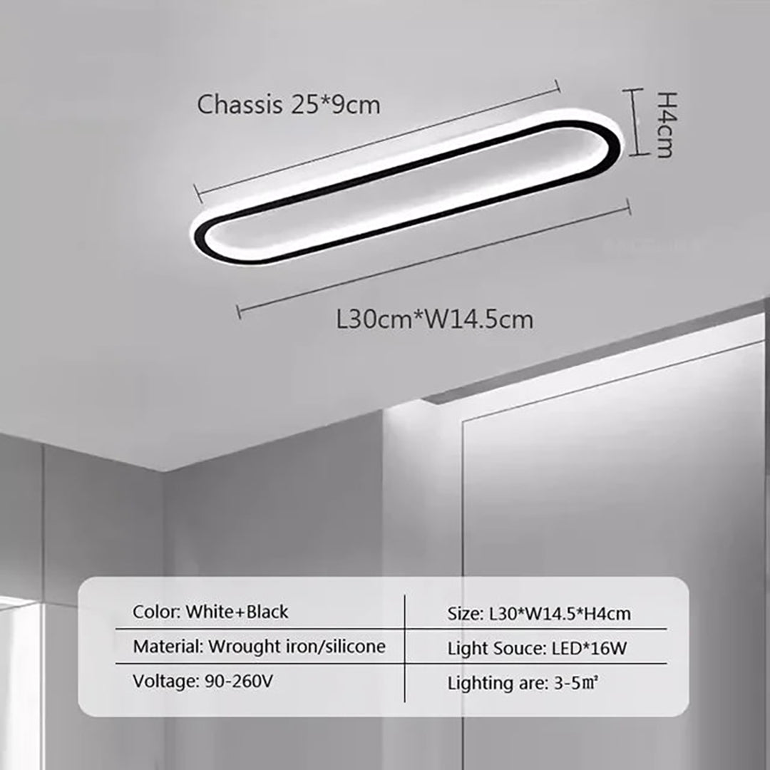 LED flush mount loftlampe – moderne luksusdesign