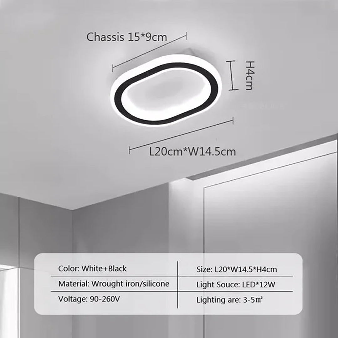 LED flush mount loftlampe – moderne luksusdesign