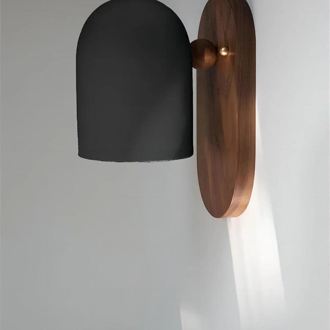 Træ LED Væglampe I Skandinavisk Design