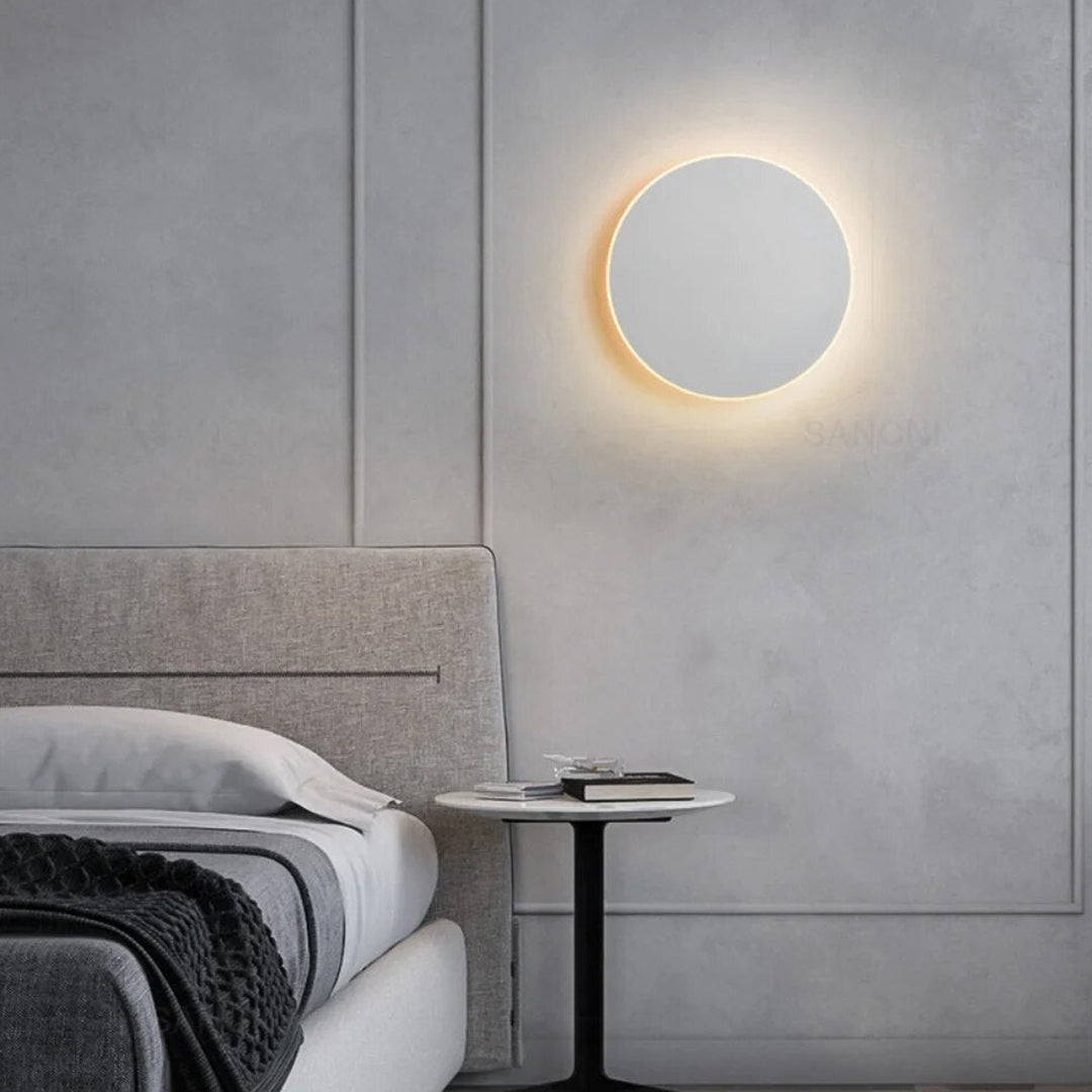 Rund LED væglampe – strømlinet moderne design