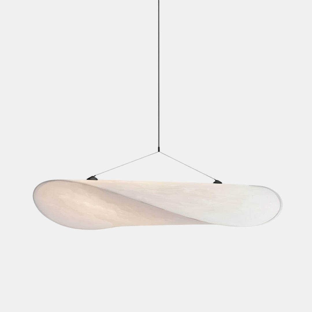 Stof LED pendellampe – organisk skulpturelt design