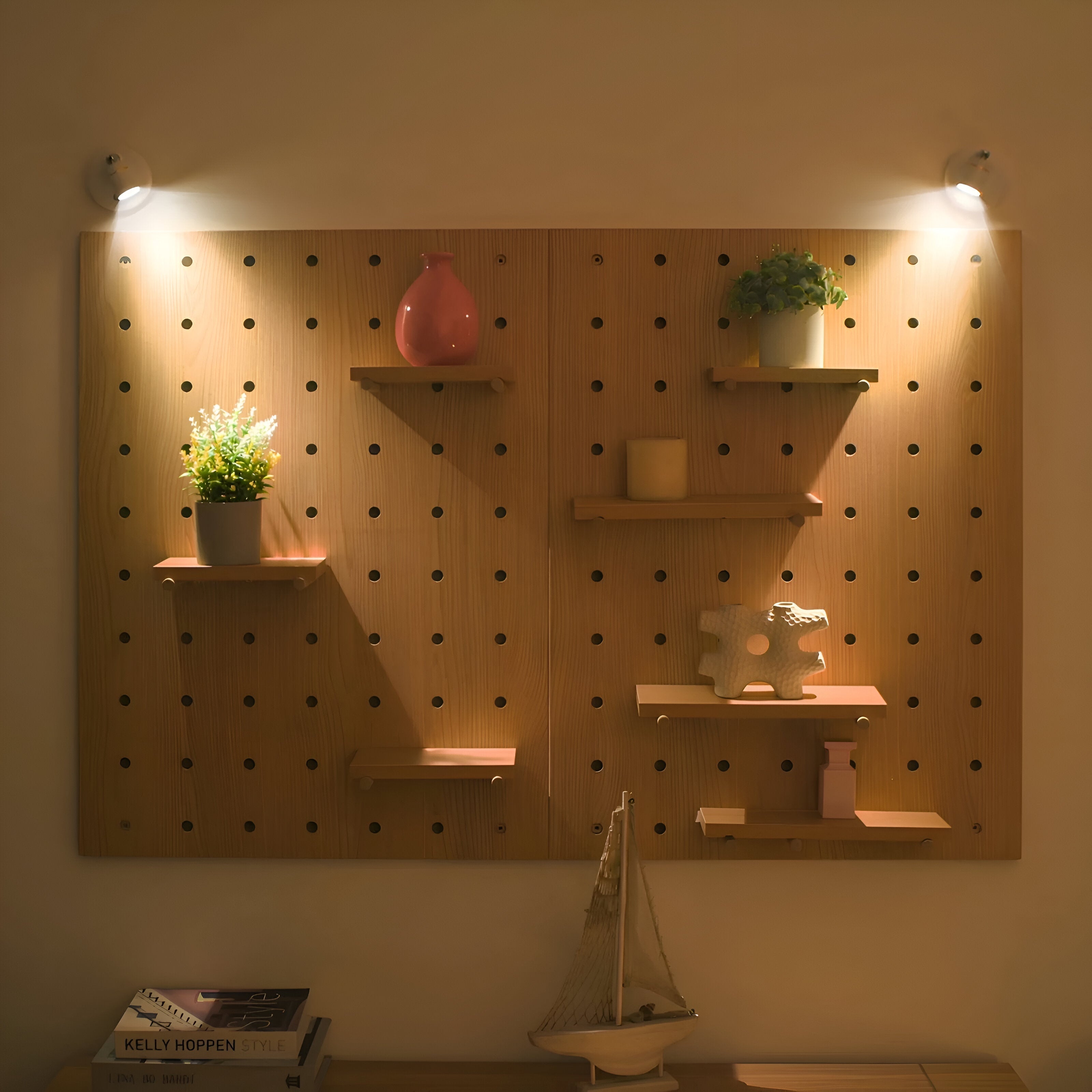 Trådløs LED spotlampe – dæmpbar accentbelysning med fjernbetjening