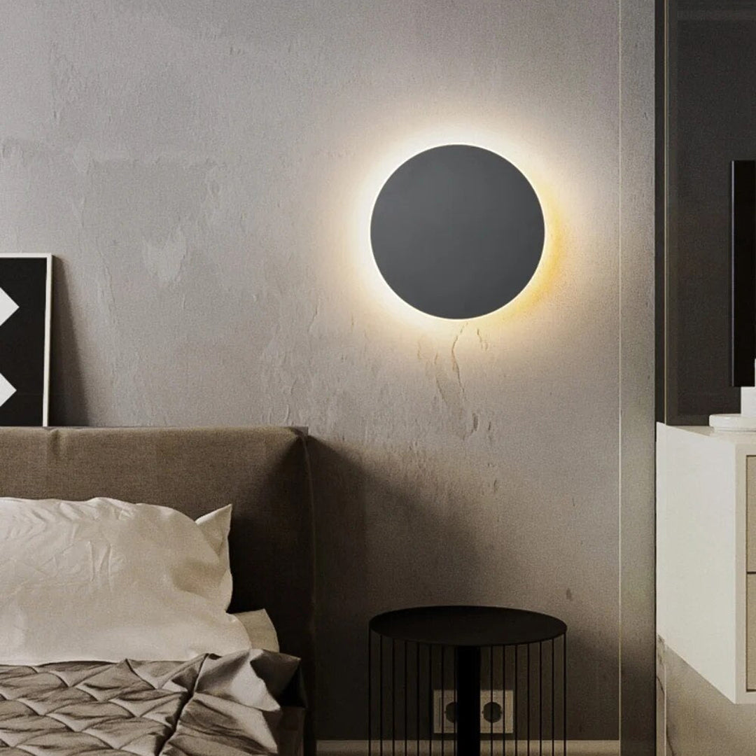 Rund LED væglampe – strømlinet moderne design