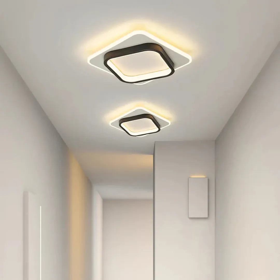 Moderne Firkantet LED Loftlampe
