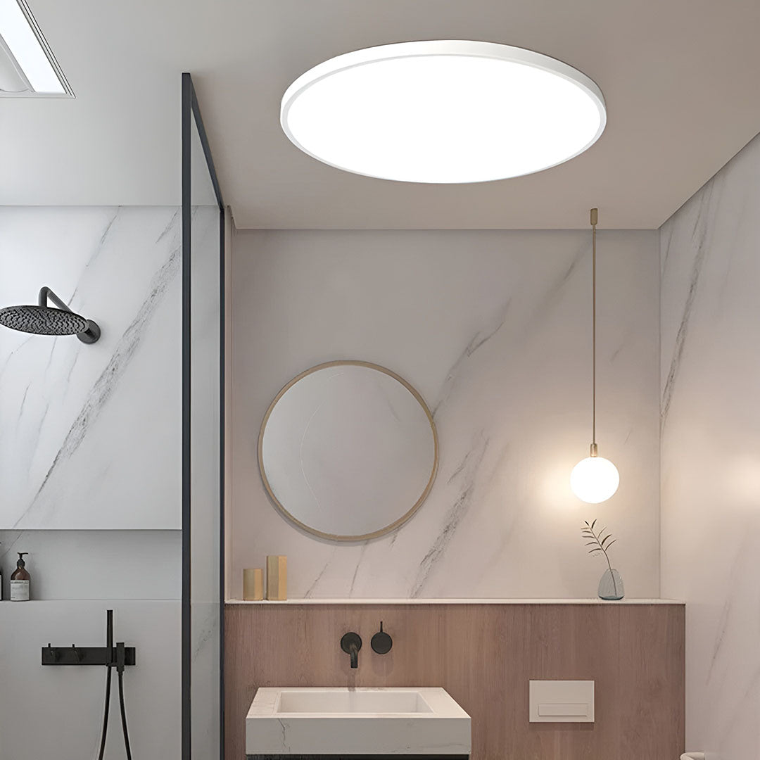 Minimalistisk LED Loftlampe I Elegant Indretningsdesign