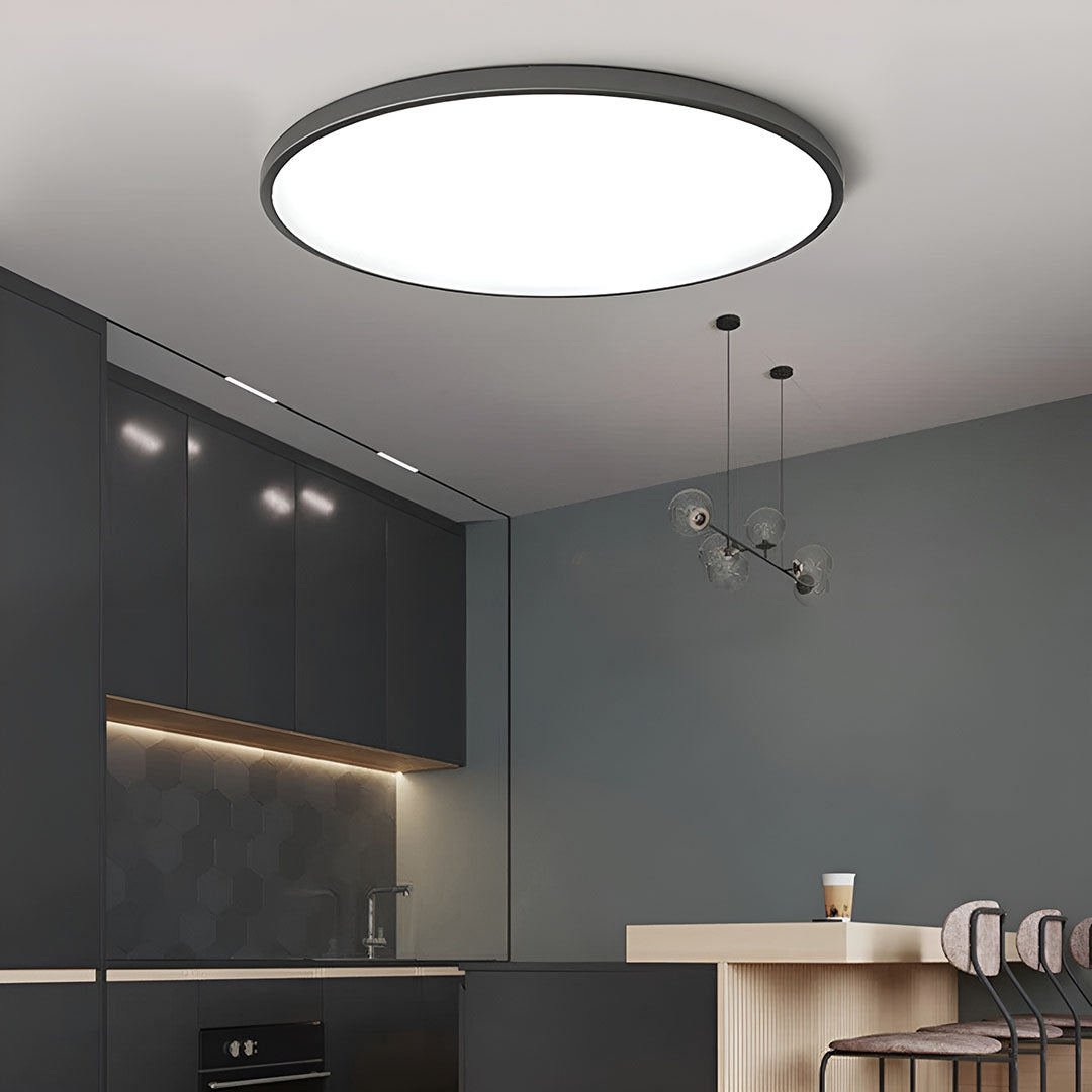 Minimalistisk LED Loftlampe I Elegant Indretningsdesign