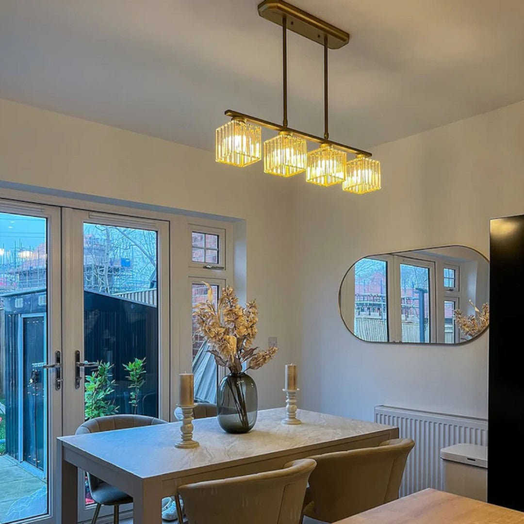 Skandinavisk Glas Pendellampe Til Køkken Og Spisestue