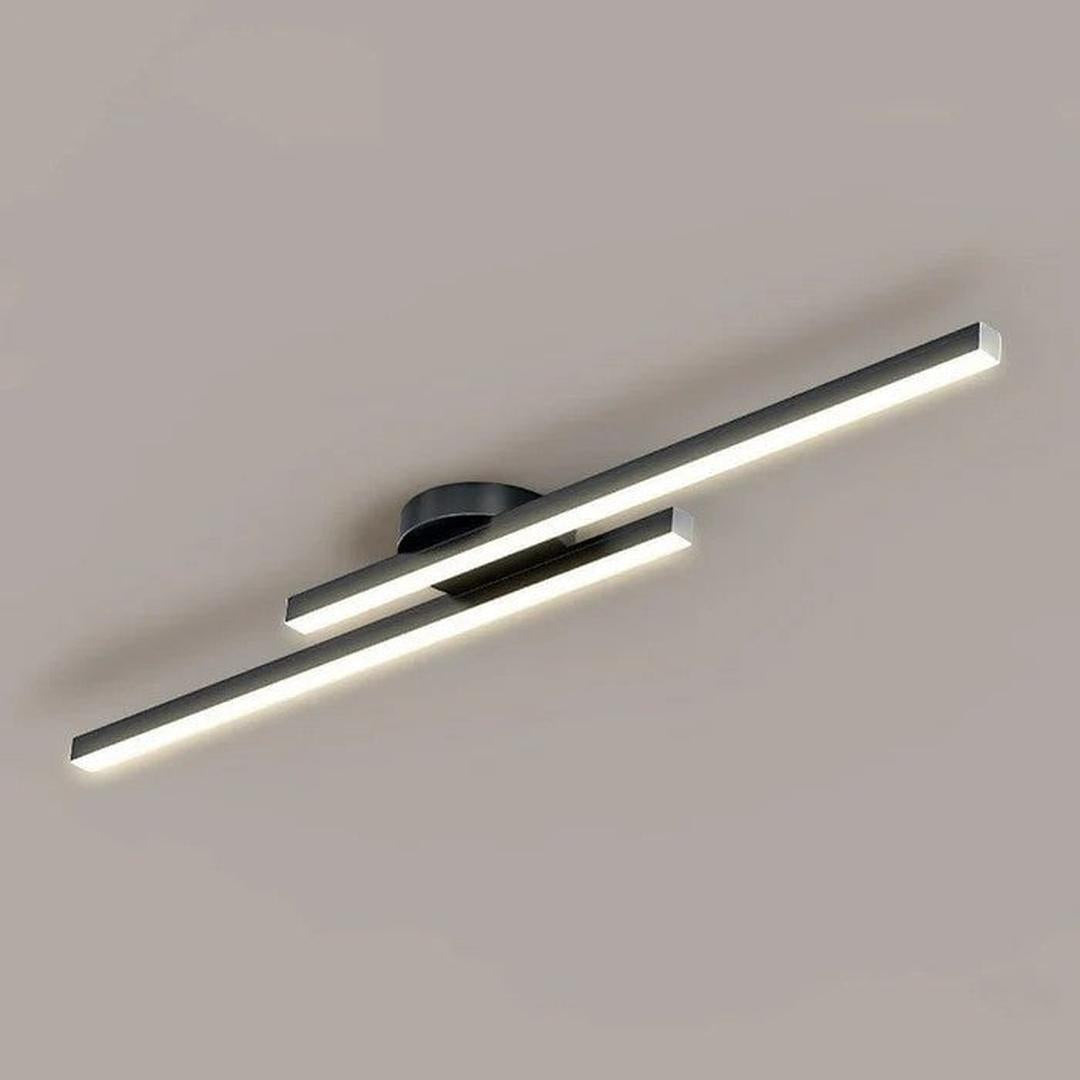 Moderne loftlampe i aluminium med integreret LED-belysning