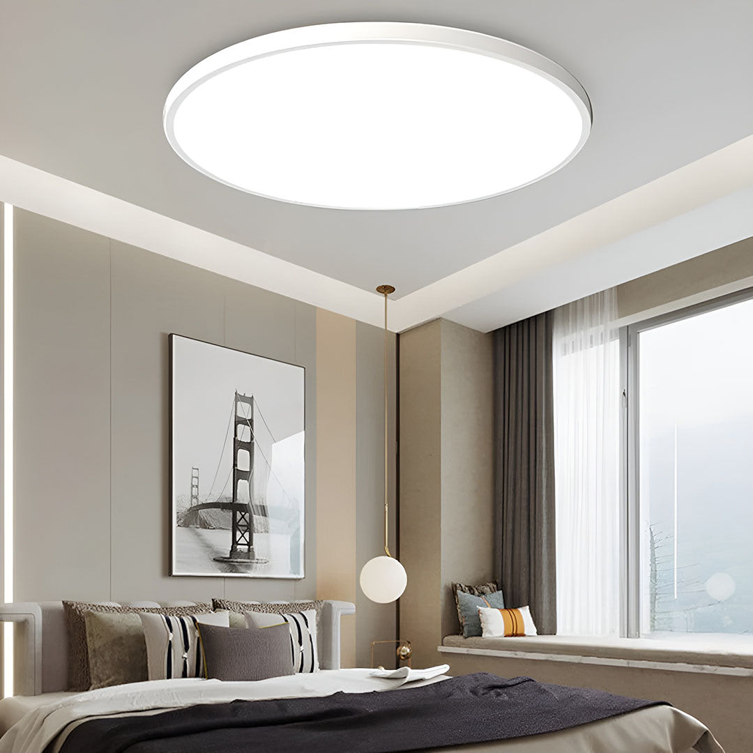 Minimalistisk LED Loftlampe I Elegant Indretningsdesign