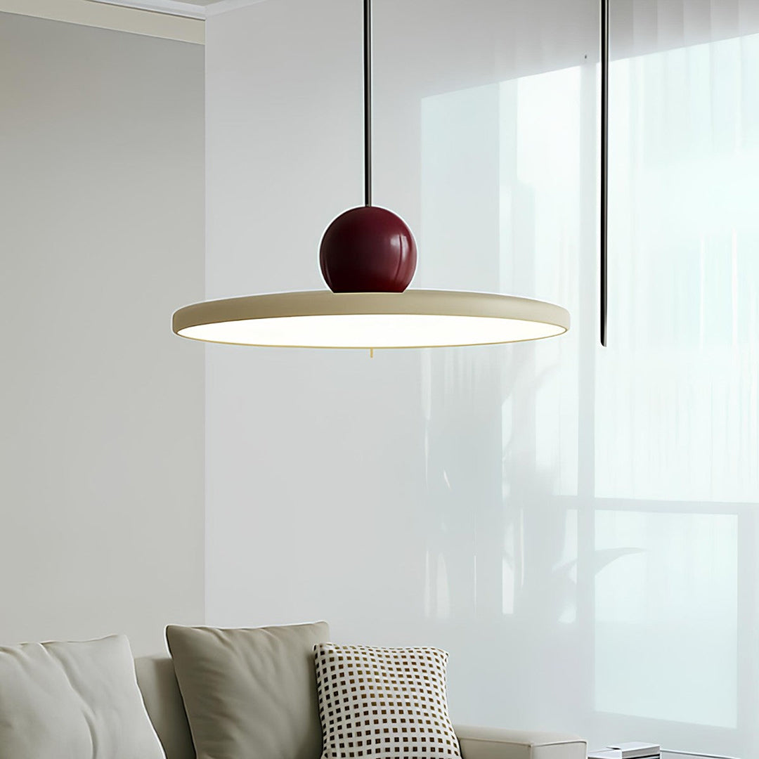 Bauhaus pendellampe – blankt skulpturelt LED design