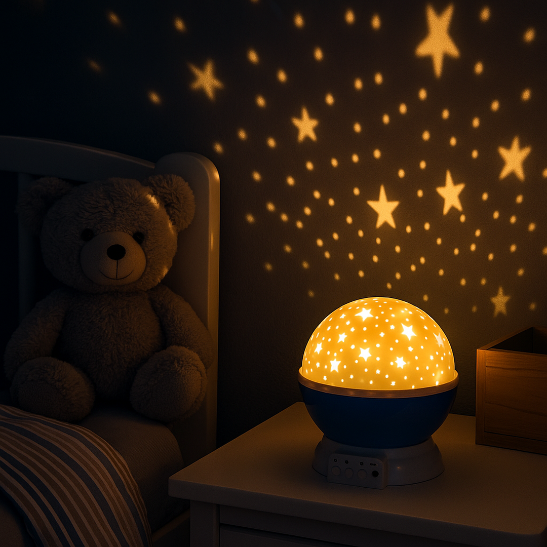 LED Stjerneprojektor Natlampe Til Børneværelse