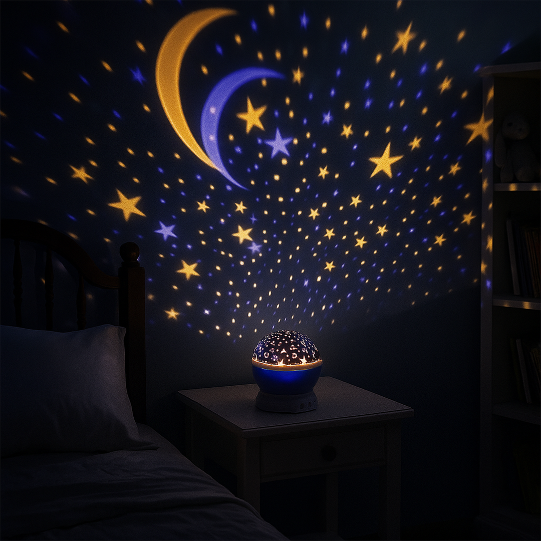 LED Stjerneprojektor Natlampe Til Børneværelse