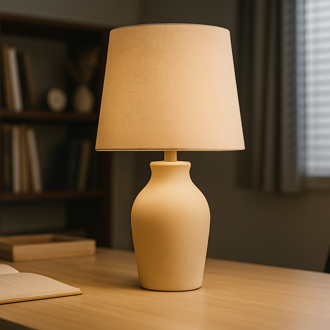 Tafellamp met keramische voet