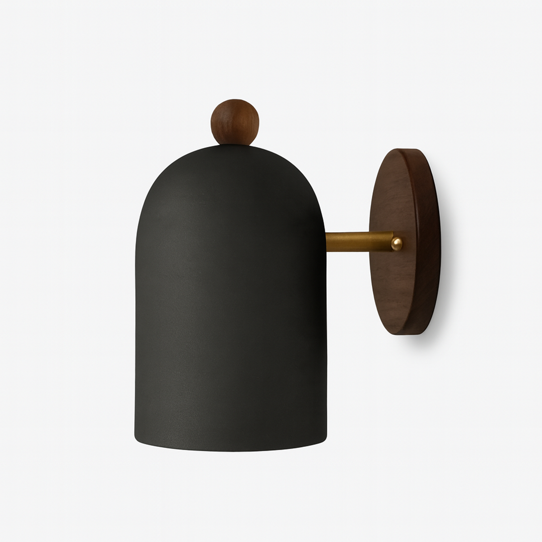 Træ LED Væglampe I Skandinavisk Design