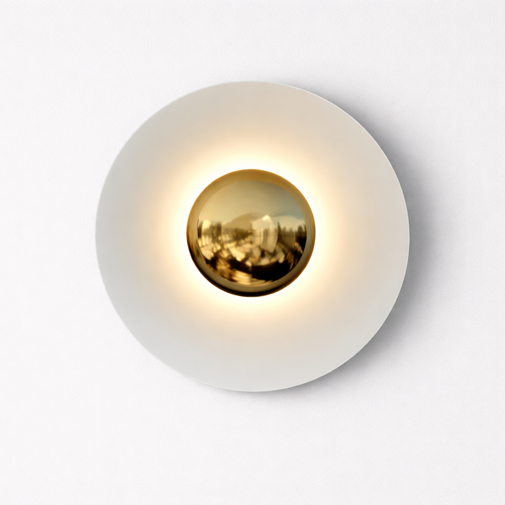 Rund LED væglampe – integreret LED belysning