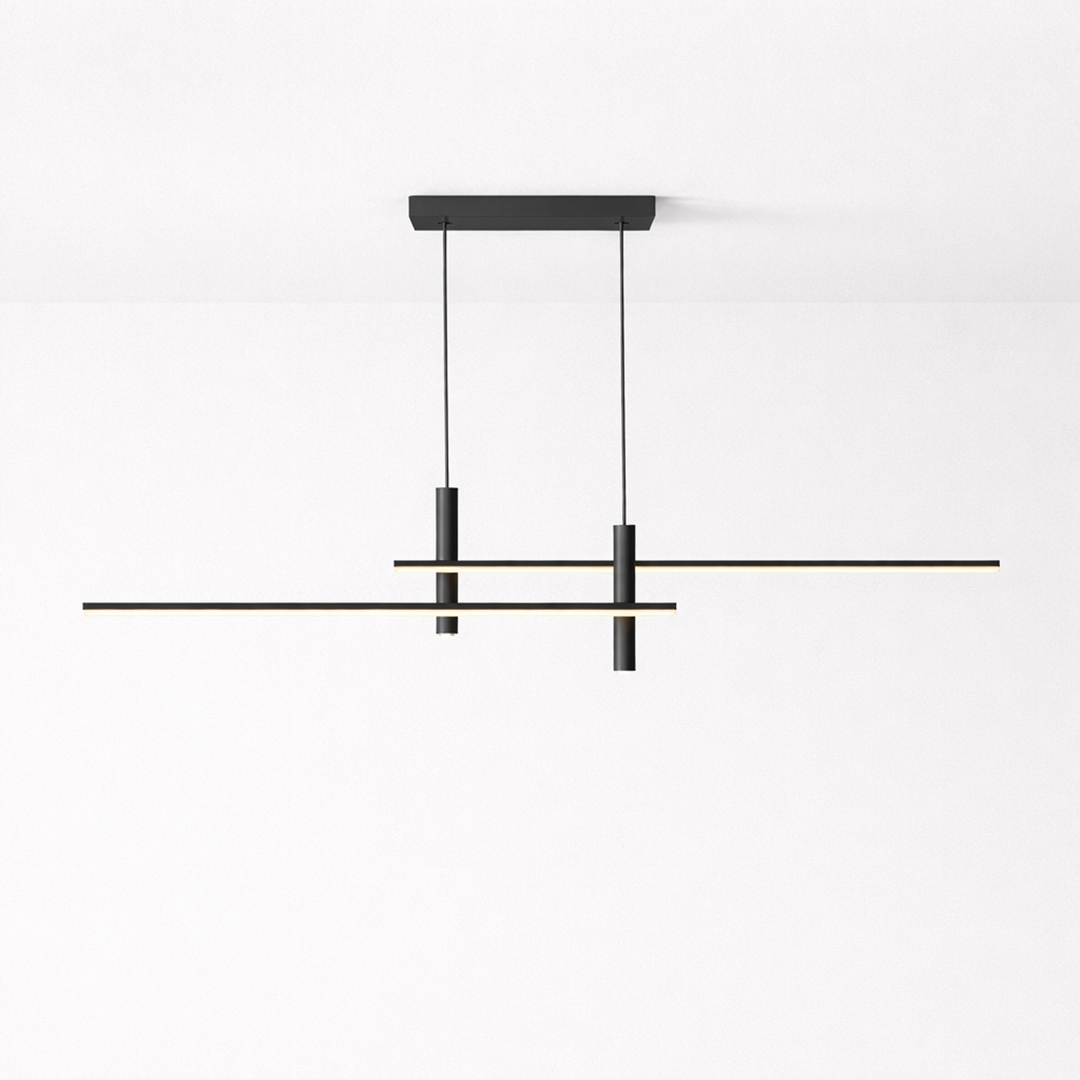 Lineær LED pendellampe til spisebord