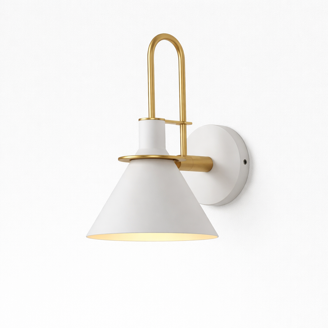 Skulpturel væglampe – moderne design med blødt lys