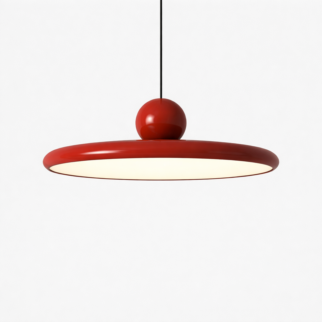 Bauhaus pendellampe – blankt skulpturelt LED design