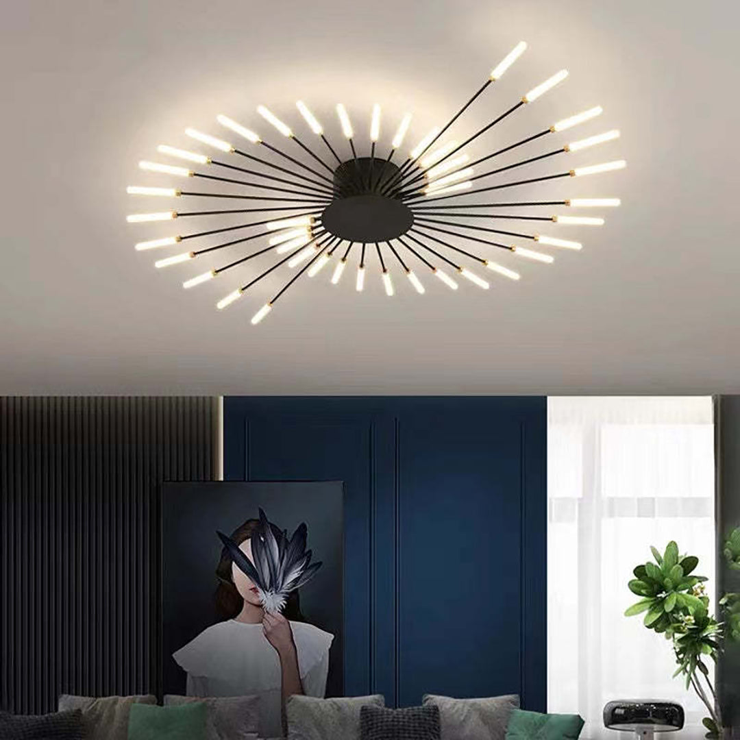 LED loftlampe – moderne stjerneformet lysdesign