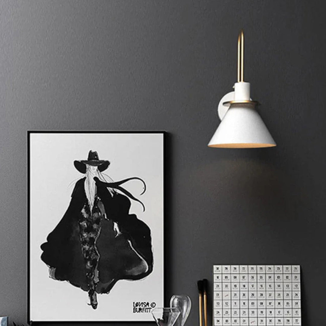 Skulpturel væglampe – moderne design med blødt lys