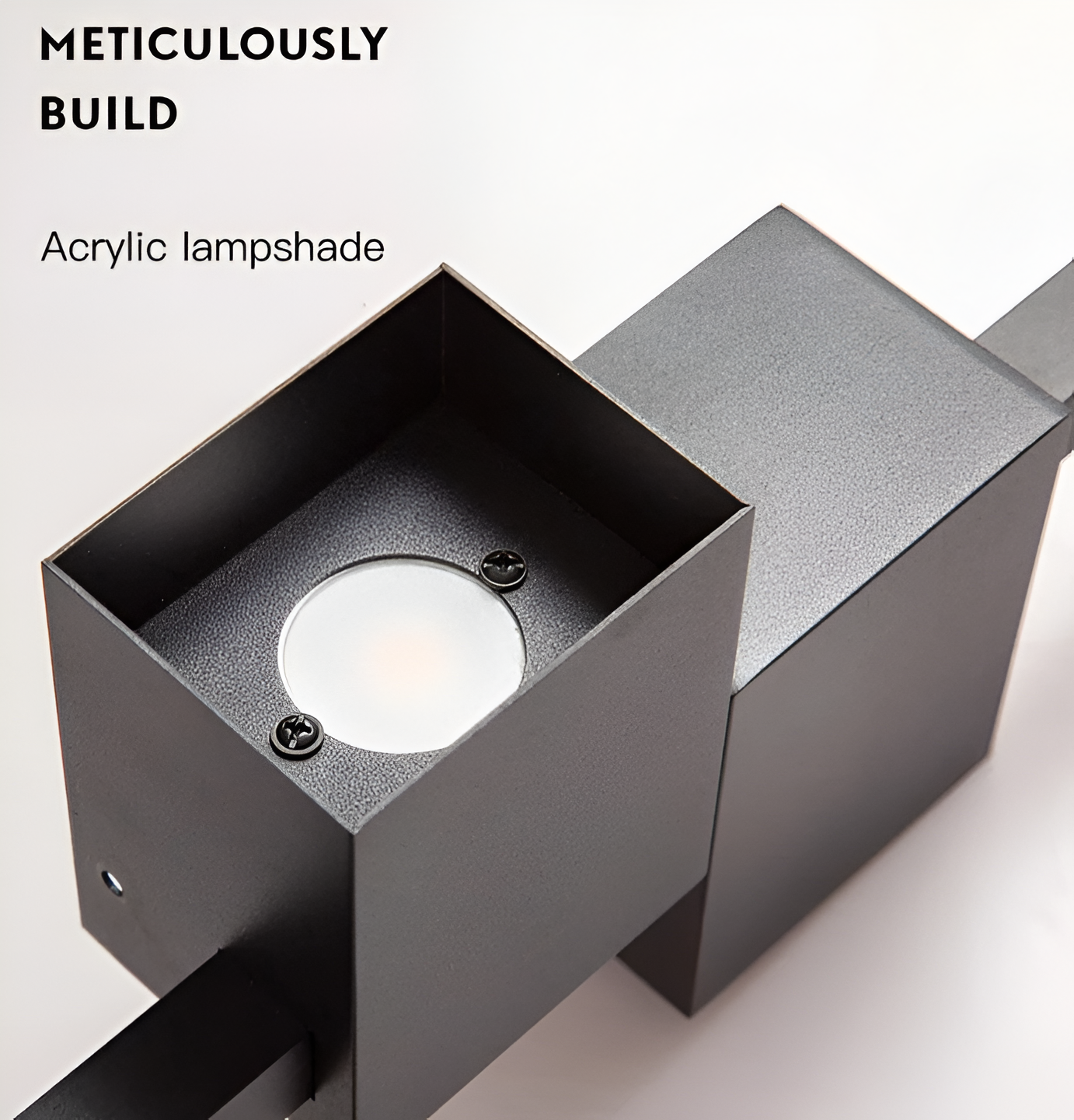 Metallisk LED væglampe – lineært minimalistisk design med indirekte lys