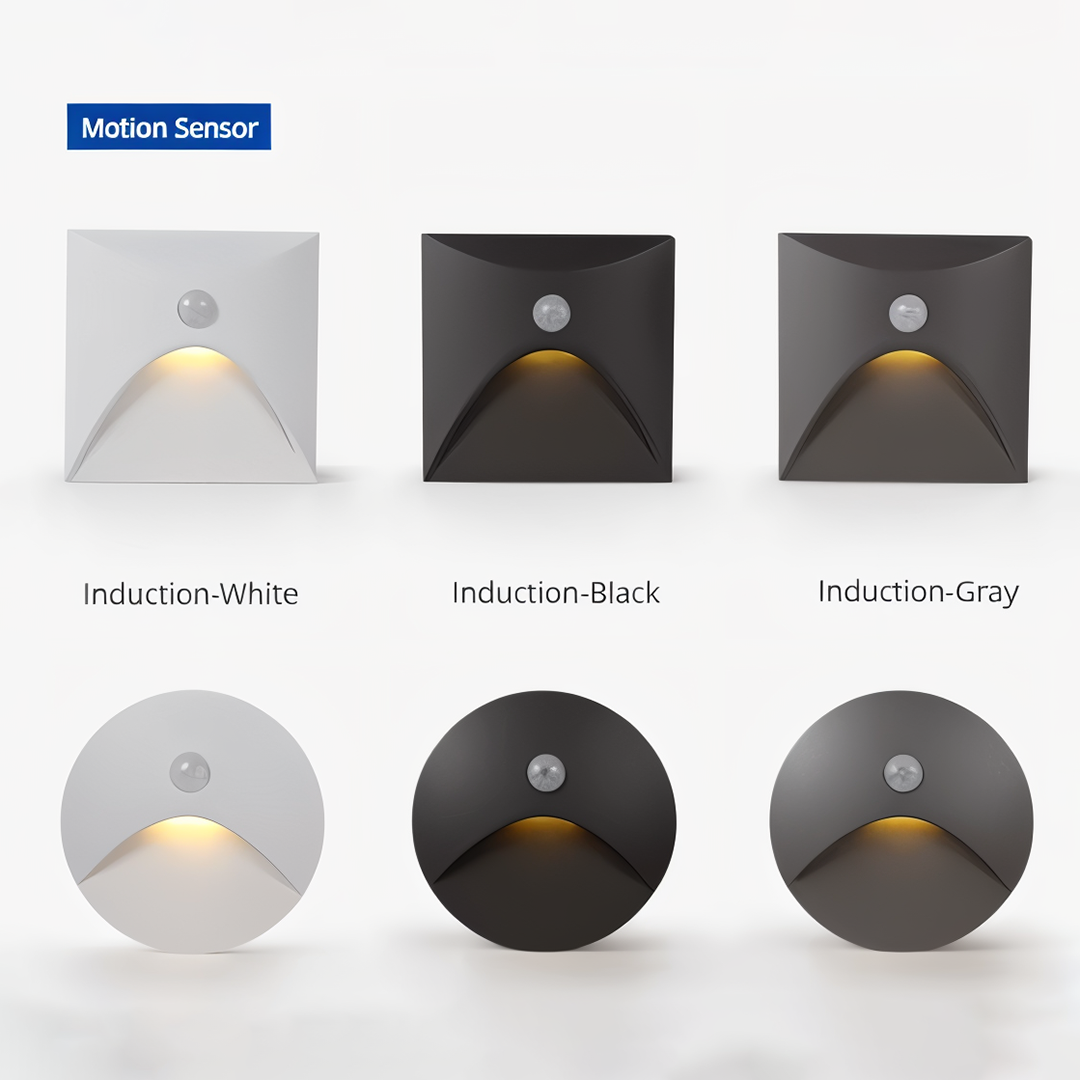 Aluminium LED væglampe til trappe – bevægelsessensor og IP65