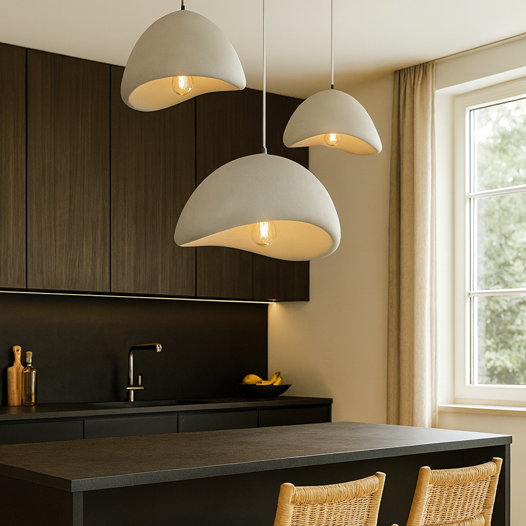 Japansk Kokon Pendellampe I Zen Minimalistisk Design