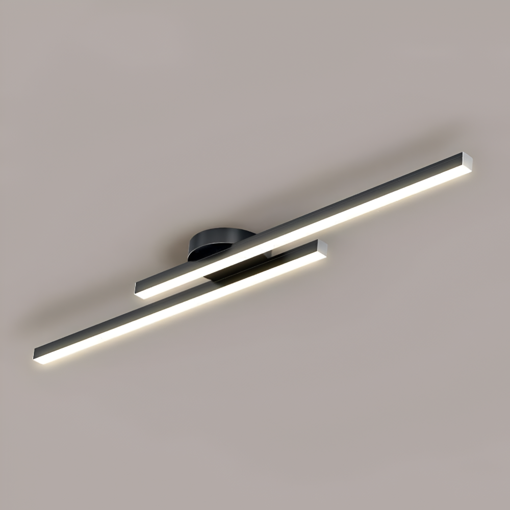 Aluminium LED loftlampe (semi-flush) – slankt lineært dæmpbart design