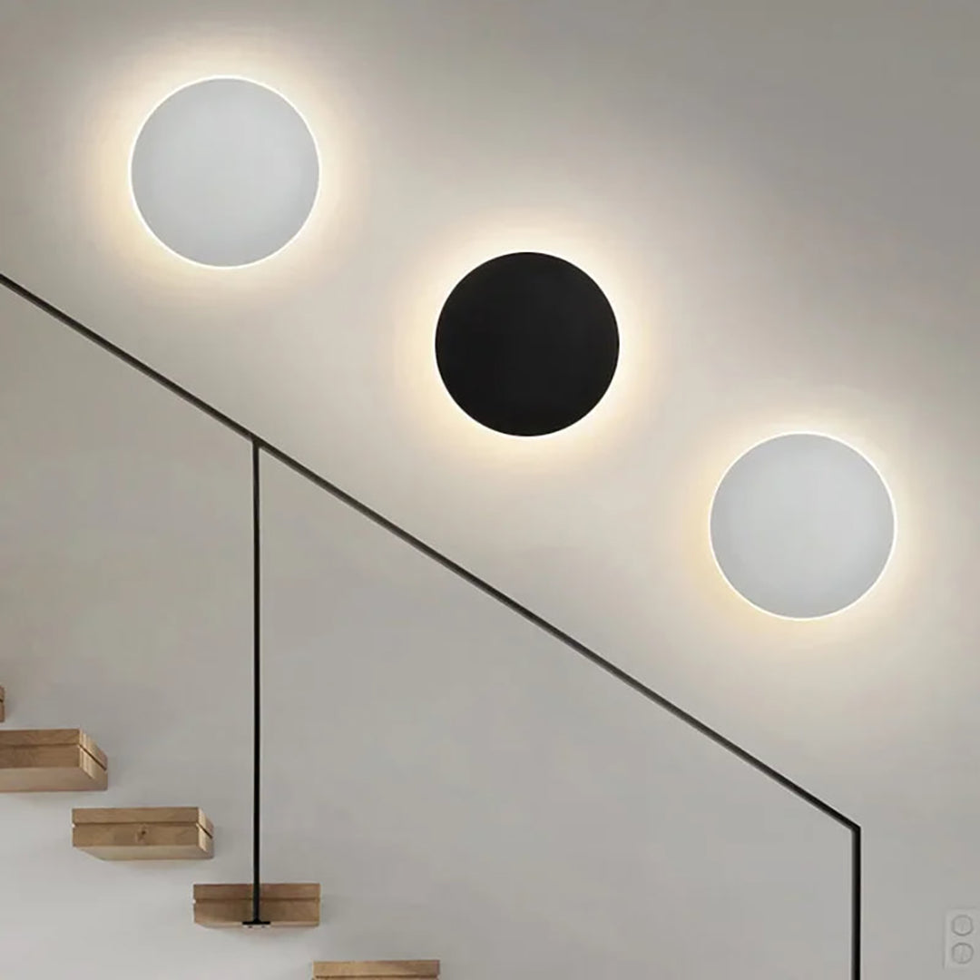 Rund LED væglampe – strømlinet moderne design