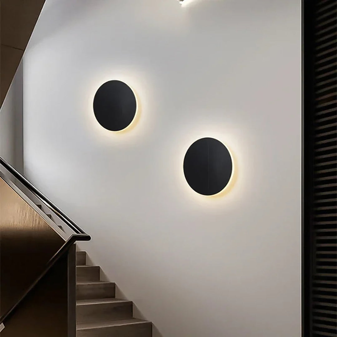 Rund LED væglampe – strømlinet moderne design