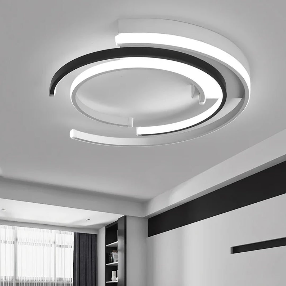 Cirkulær LED loftlampe – moderne integreret design